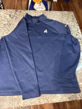 Nike Performance 1/4 Zip Pullover Jacket Navy Blue Men's XL